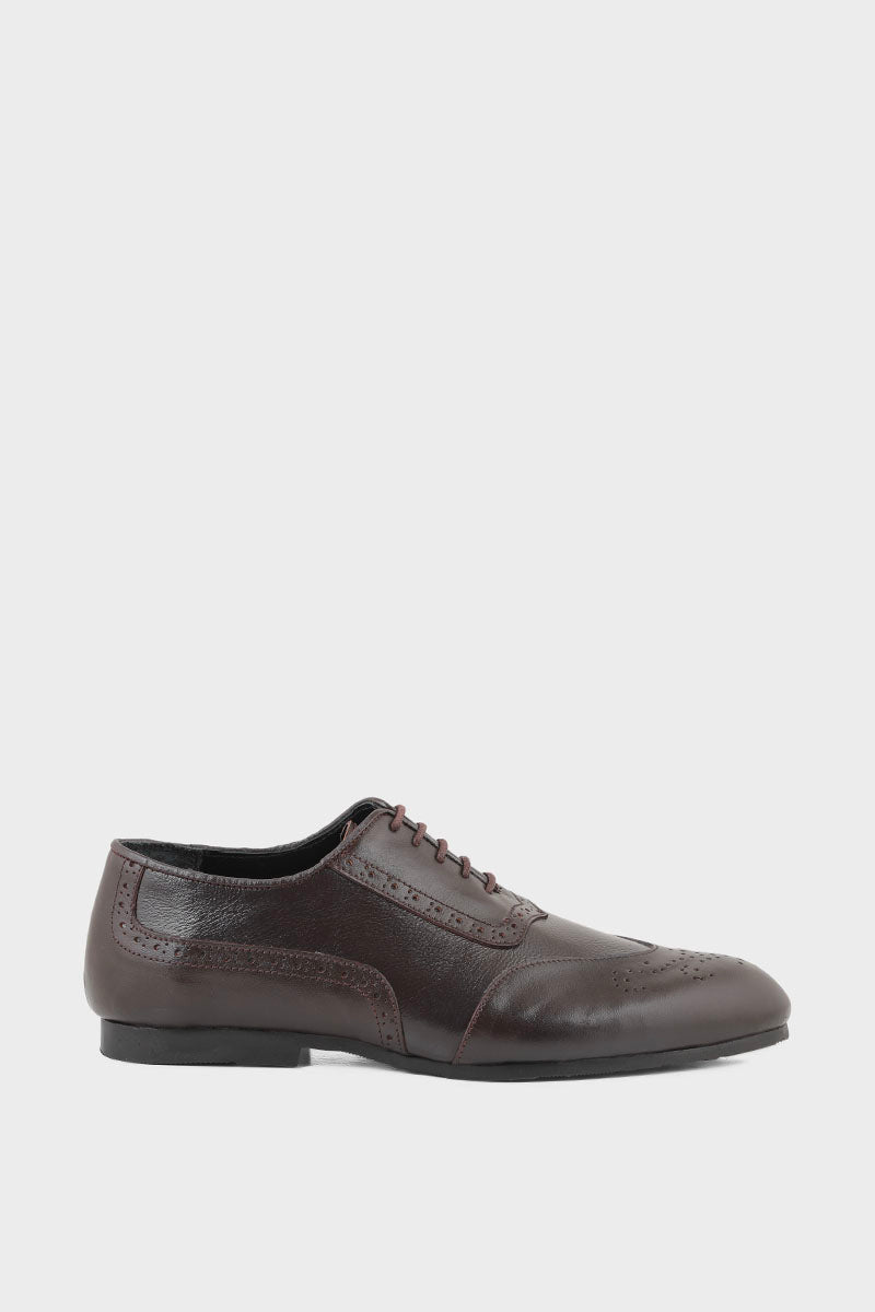 Men Formal Oxford M34069-Coffee