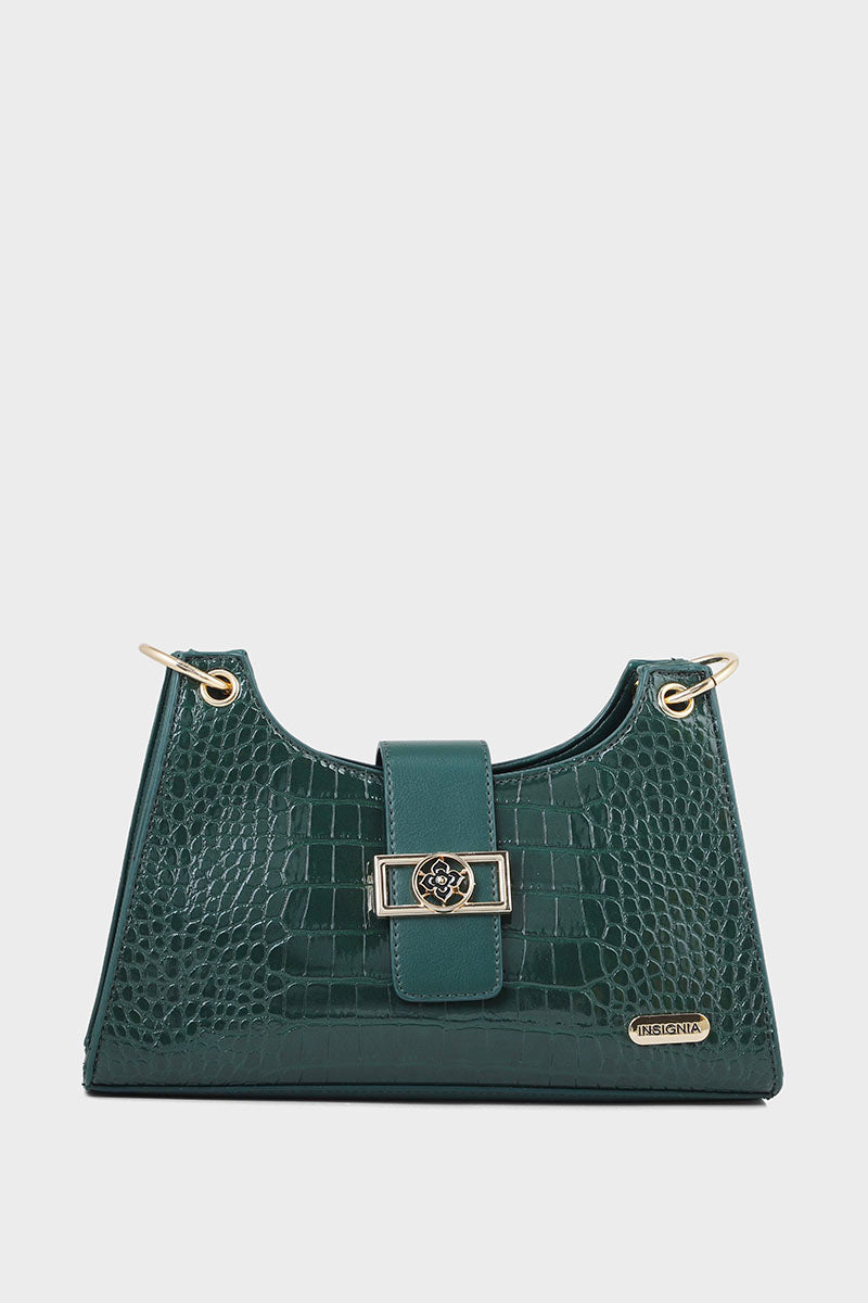 Baguette Shoulder Bags B10525-Green