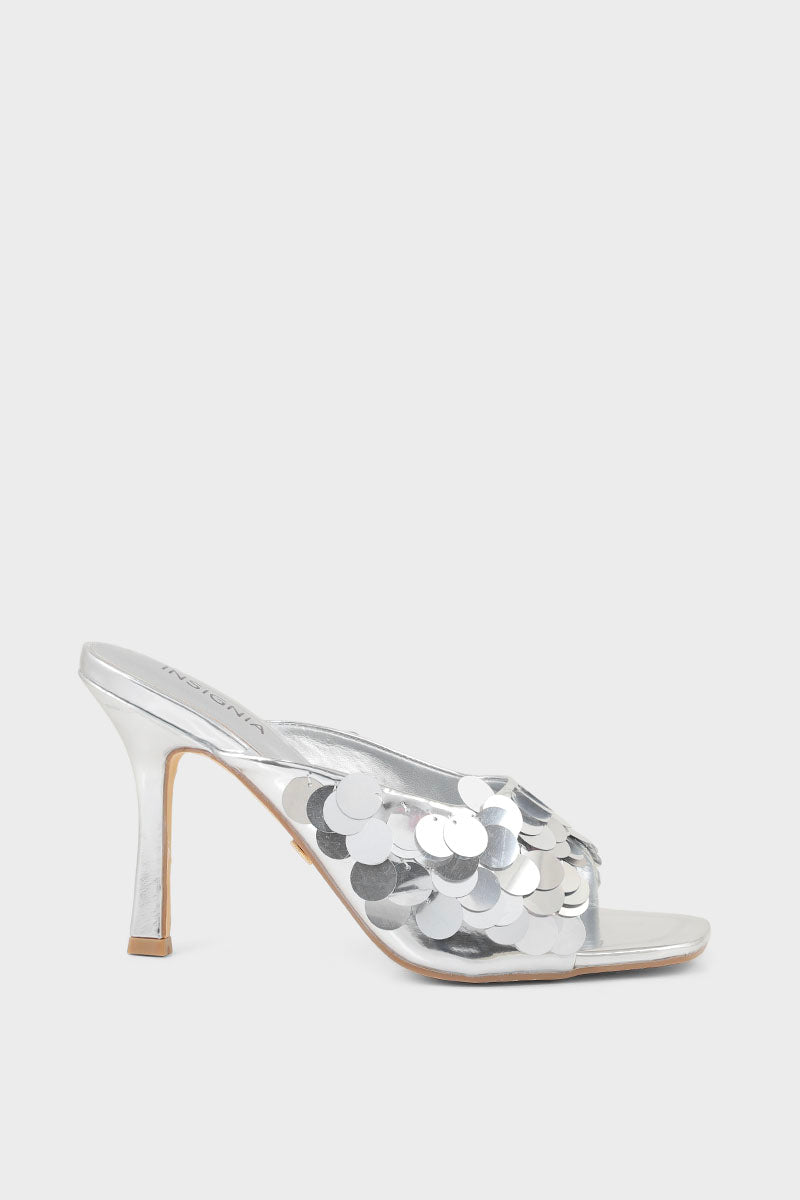 Party Wear Slip On I29303-Silver