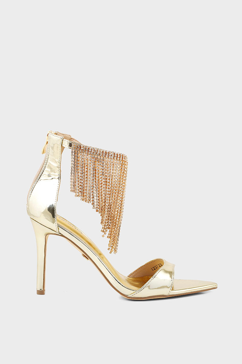 Party Wear Sandal I23723-Golden