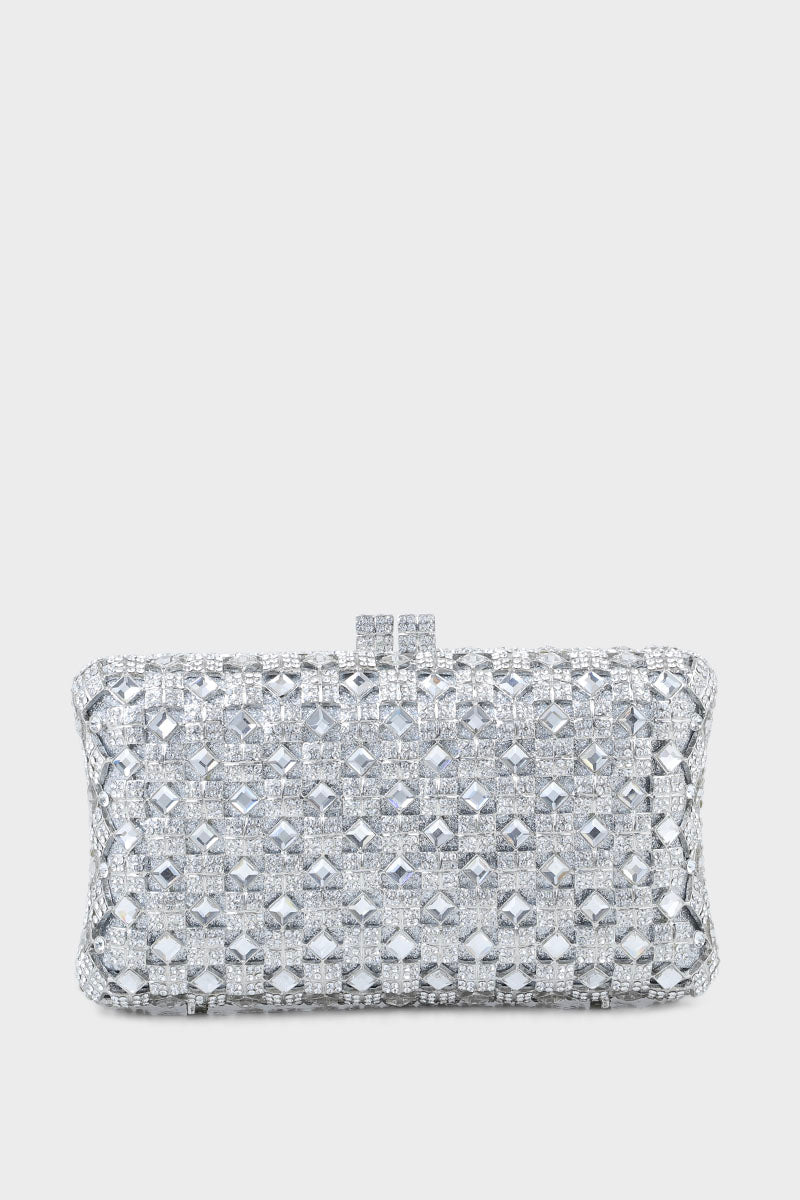 Wedding  Clutch B20785-Silver