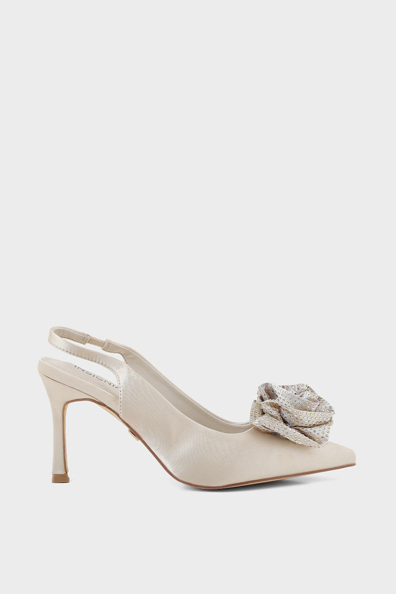 Party Wear Sling Back I47315-Ivory