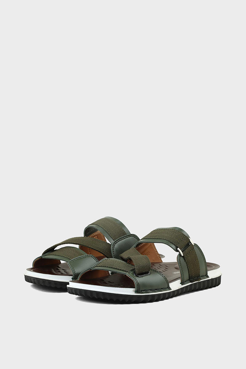 Men Casual Slipper MO1002-ArmyGreen