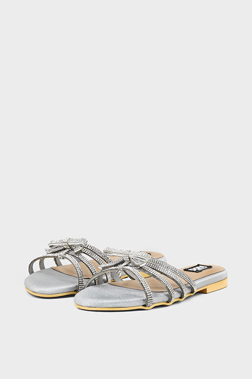 Girls Formal Slip On GF0003-Silver