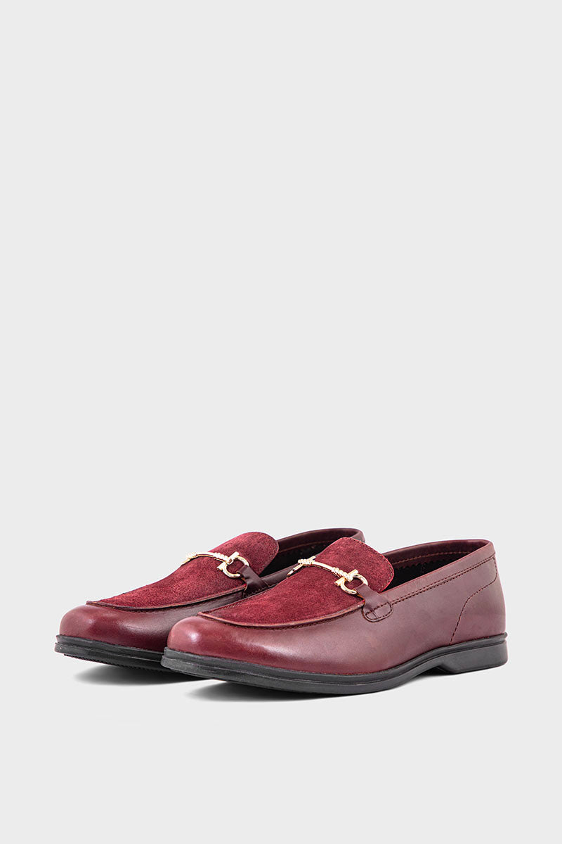 Men Formal Loafers MF7017-Maroon