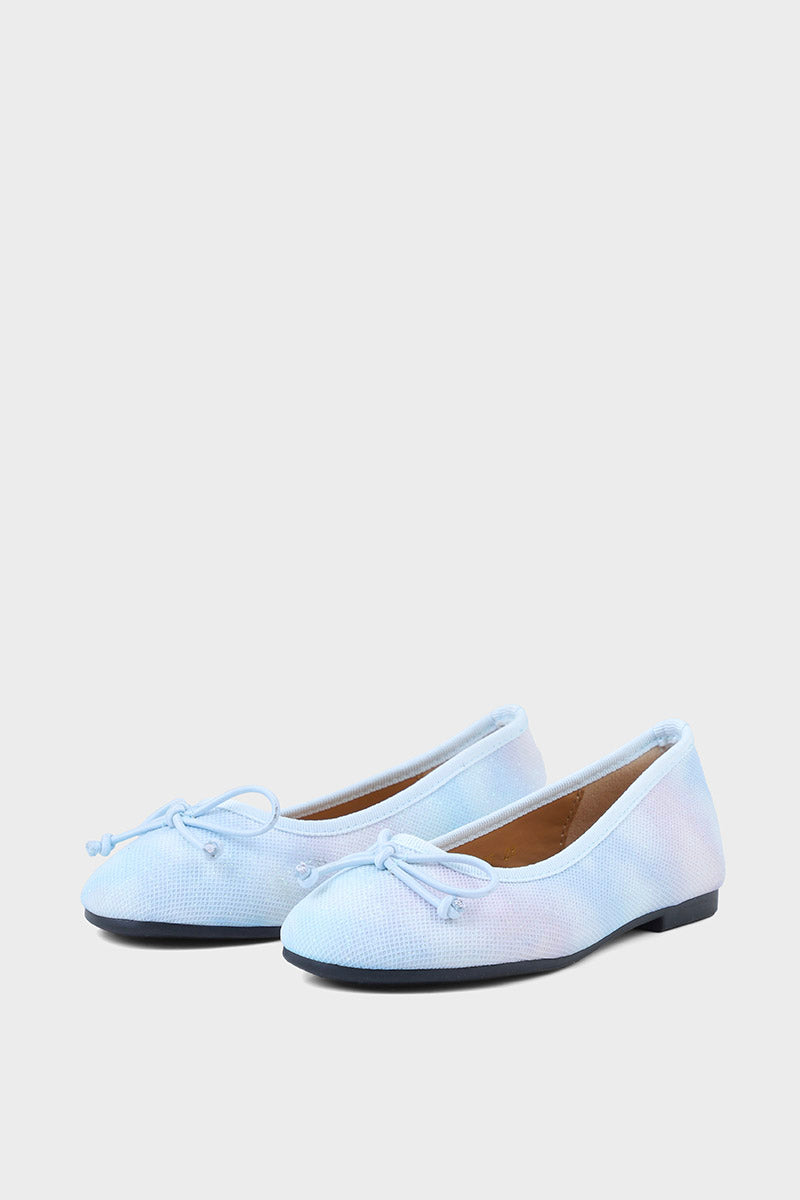 Girls Comfort Pumps Q10035-Ice Blue