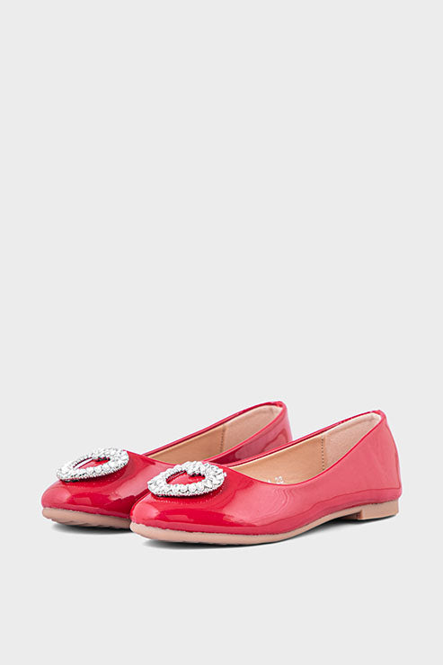 Girls Formal Pumps GF6004-Red