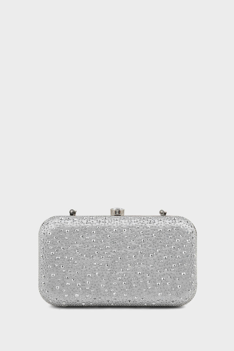 Party Wear Clutch BK4022-White