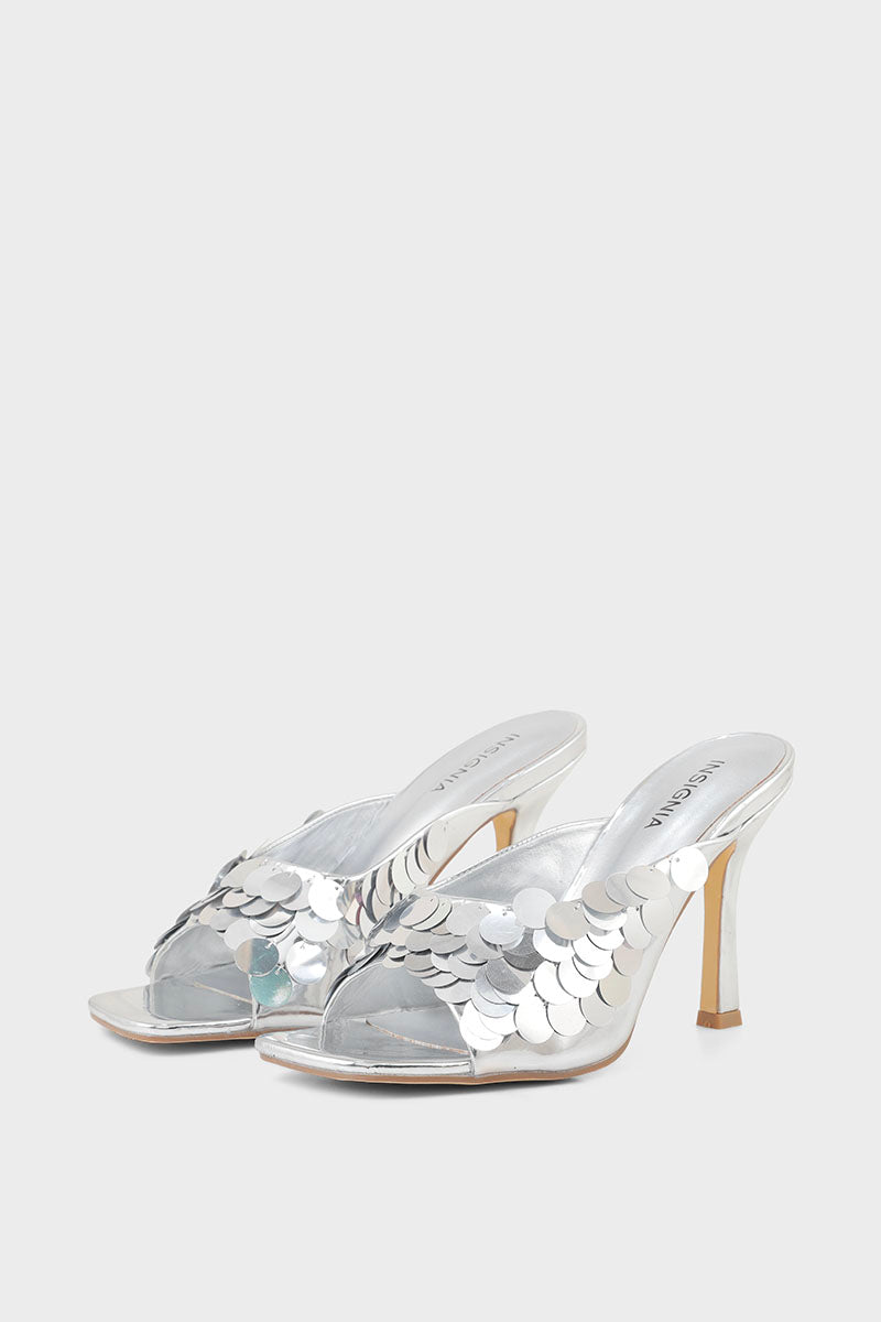 Party Wear Slip On I29303-Silver