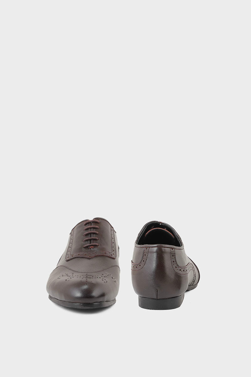 Men Formal Oxford M34069-Coffee