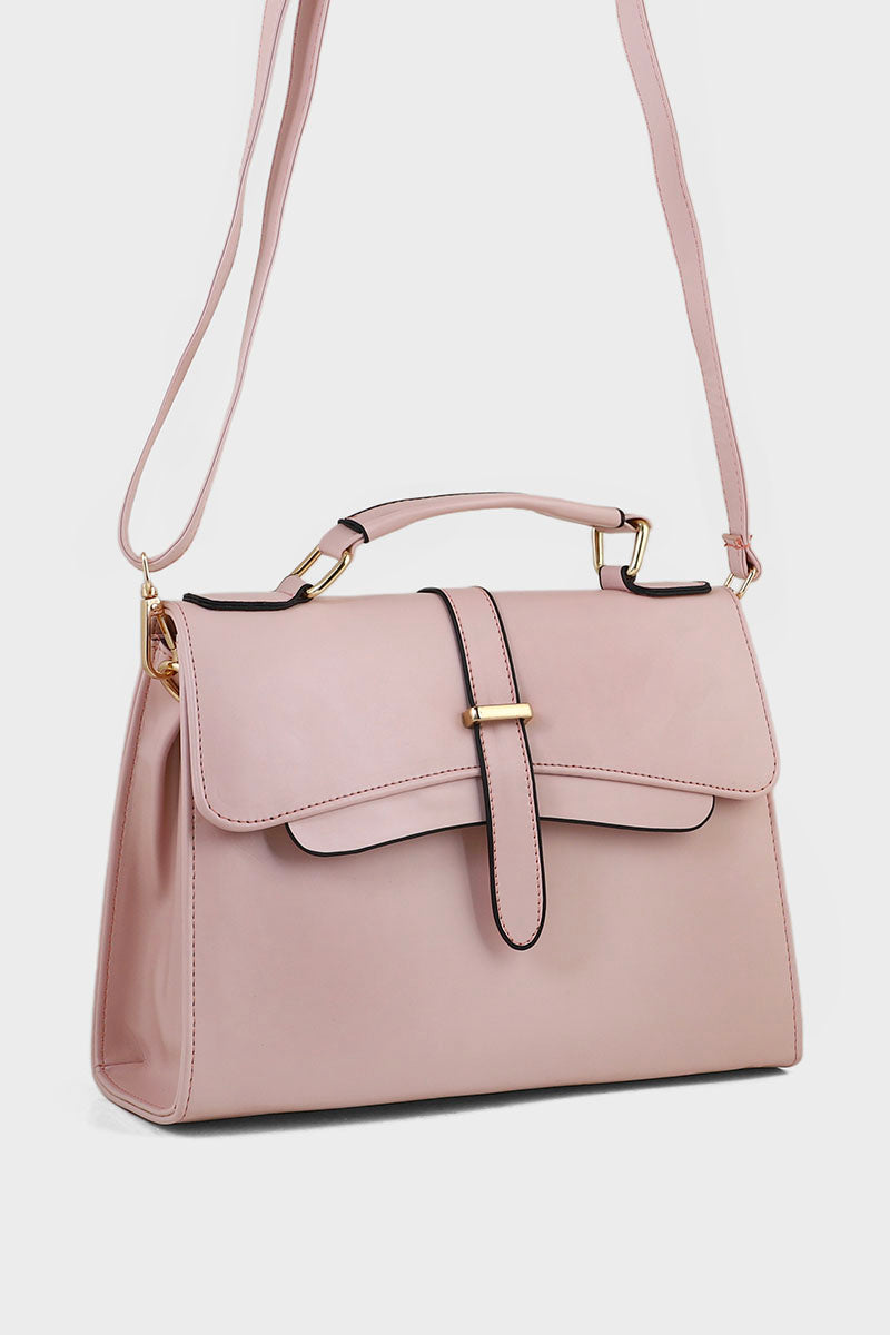 Top handle Hand Bags B10544-Nude Pink