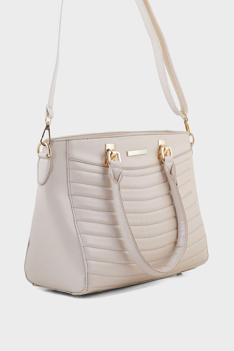 Top Handle Hand Bags B10541-Off White