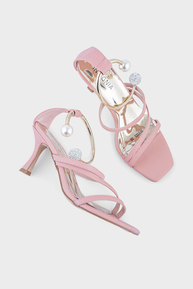 Party Wear Sandal IP2023- Tea Pink