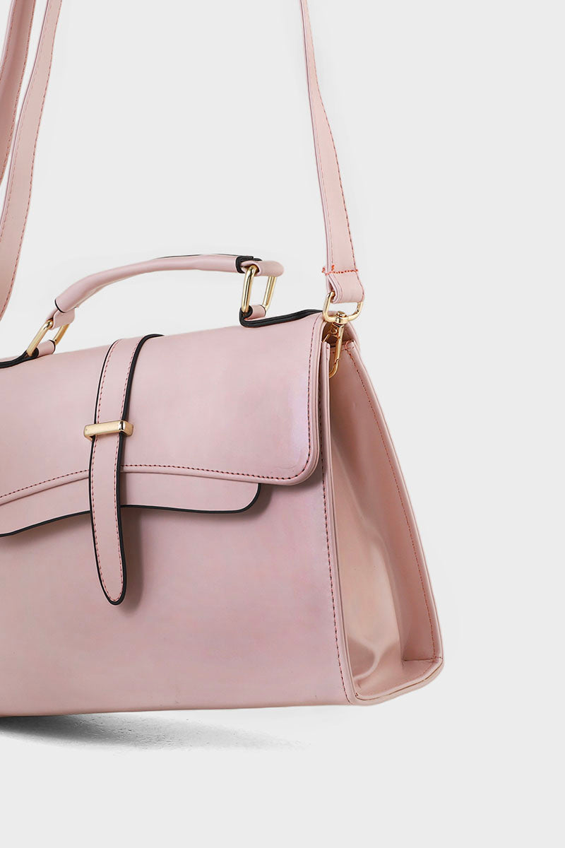 Top handle Hand Bags B10544-Nude Pink