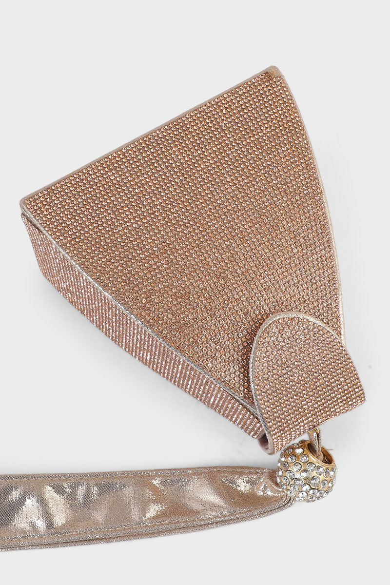 Party Wear Clutch BK4007-Rose Gold