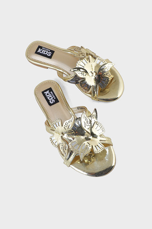 Girls Formal Slip On GF1002-Golden