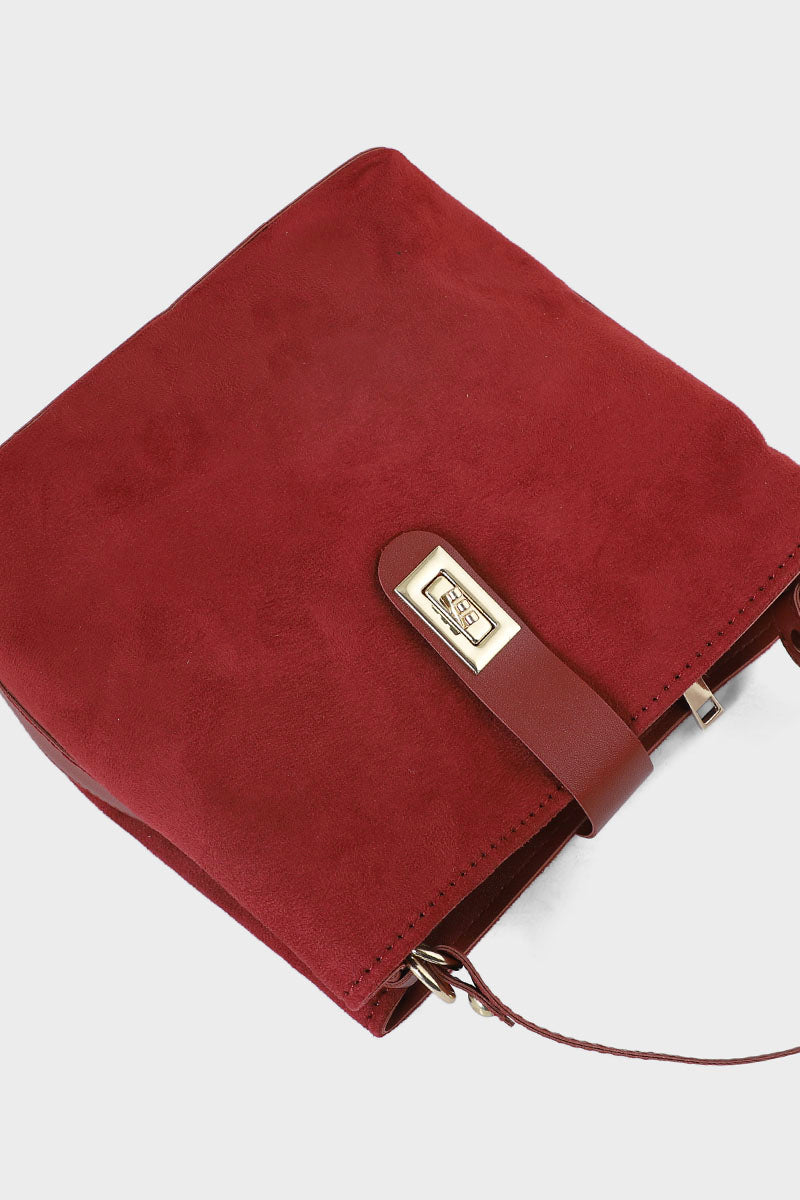 Top Handle Hand Bags BH0074-Maroon