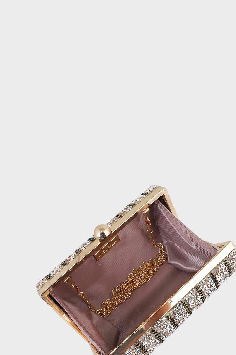 Party Wear Clutch BK4005-Golden