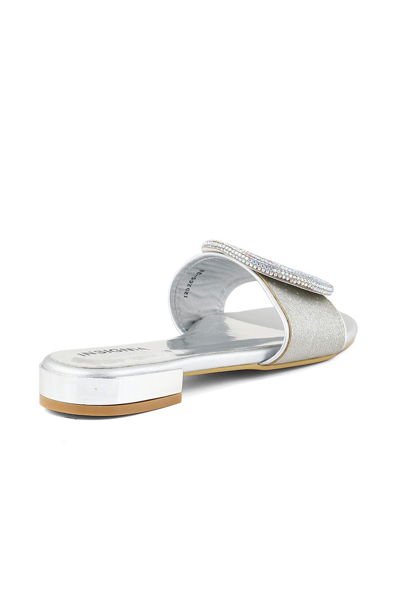 Party Wear Slip On I29265-Silver